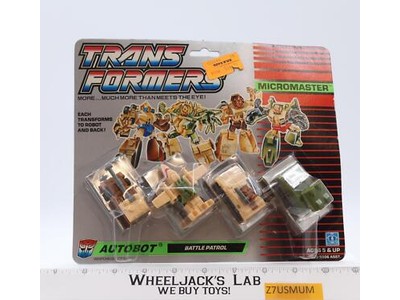 Battle Patrol Transformers Micromasters 1988 Hasbro Action Figure NEW MOSC