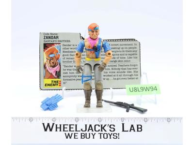 Zandar V1 100% Complete G.I. Joe 1986 Hasbro Vintage Action Figure