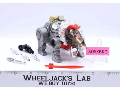 Slag 100% Complete 1985 Vintage G1 Transformers Triceratops Action Figure