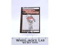 Kup Action Figure Instruction Manual Booklet 1986 Hasbro G1 Transformers