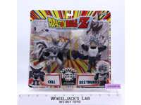Cell & SS2 Trunks Dragon Ball Z DBX Paints 2005 Jakks Pacific NEW MOSC SEALED