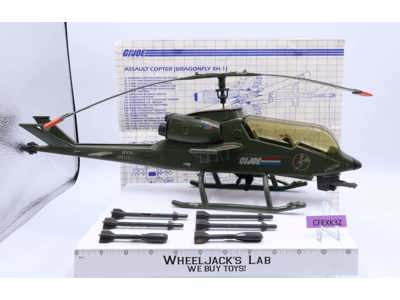 Dragonfly Assault Copter 100% Complete G.I. Joe 1983 Hasbro Vintage Vehicle
