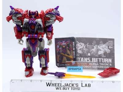 Alpha Trion 100% Complete Voyager Transformers Titans Return 2015 Hasbro Figure