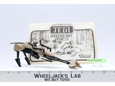 Speeder Bike 100% Complete Star Wars ROTJ 1983 Kenner Action Figure Vehicle