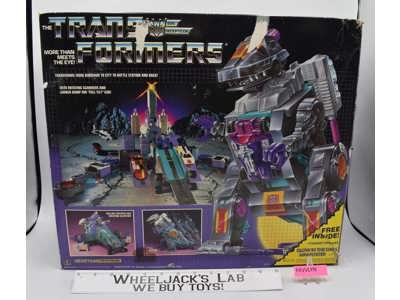 Trypticon 100% Complete W Box 1986 Vintage Hasbro G1 Transformers Action Figure