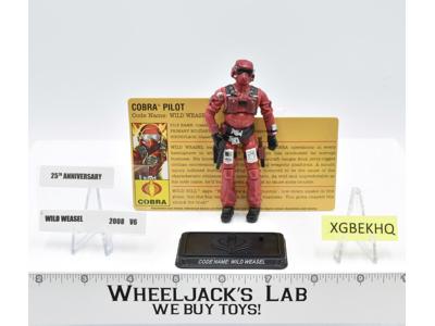 Wild Weasel V6 100% Complete 25th Anniversary G.I. Joe 2008 Hasbro Action Figure
