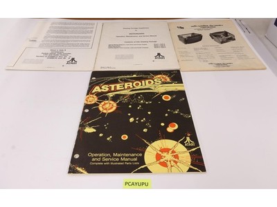 ATARI Asteroids Game 1979 Operation Service Manual w/ 2 Schematics 6th Printing