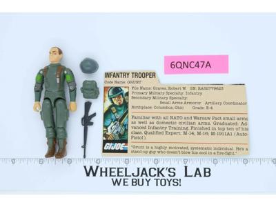Grunt Swivel Arms V1.5 100% Complete 1982 G.I. Joe Hasbro Vintage Action Figure
