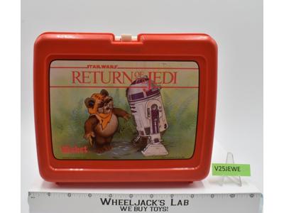 Wicket Plastic Lunchbox Star Wars ROTJ 1983 Thermos