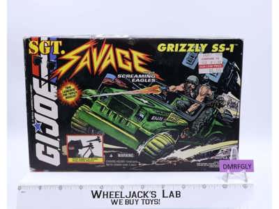 Grizzly SS-1 100% Complete GI Joe SGT. Savage 1994 Hasbro Action Figure Vehicle