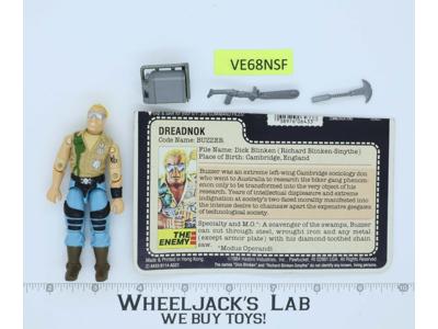 Buzzer V1 100% Complete G.I. Joe 1985 Hasbro Vintage Action Figure