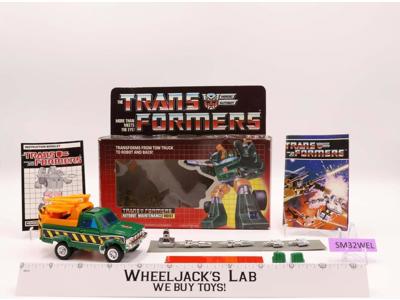 Hoist W/ Box 100% Complete 1985 Vintage Hasbro G1 Transformers Action Figure