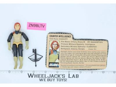 Scarlett V1.5 SWIVEL ARM 100% Complete G.I. Joe 1983 Hasbro Vintage Figure