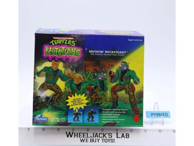 Mutatin' Rocksteady 100% Complete TMNT Mutations 1992 Playmates Action Figure