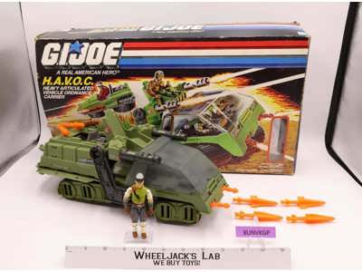 H.A.V.O.C. & Driver 100% Complete W/ Box G.I. Joe 1986 Hasbro Vintage Vehicle