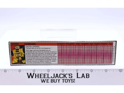 Bumblebee Action Figure Robot Tech Spec 1984 Vintage Hasbro G1 Transformers