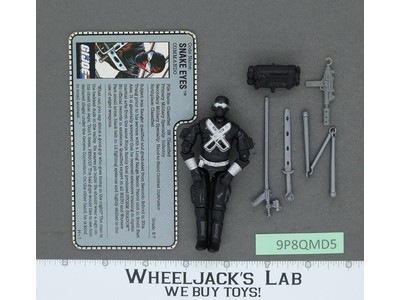 Snake Eyes V3 100% Complete G.I. Joe 1988 Hasbro Vintage Action Figure