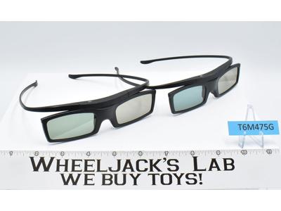 2-Pack Rechargeable 3D Glasses by Samsung W/Case and Cloth Cleaner