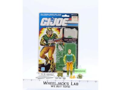 Capt. Grid-Iron V1 100% Complete W/Cardback 1990 G.I. Joe Vintage Hasbro Figure
