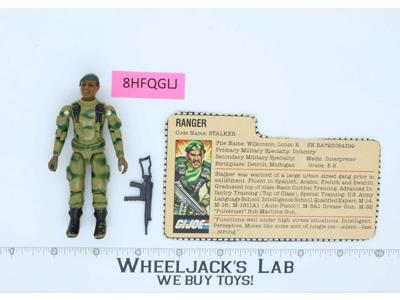 Stalker V1 Straight Arm 100% Complete G.I. Joe 1983 Hasbro Vintage Figure