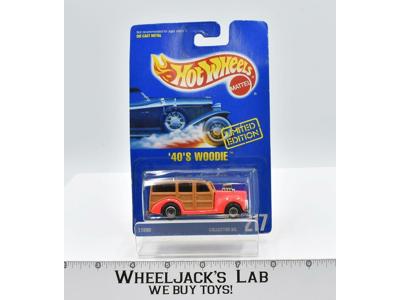 '40's Woodie Limited Edition #217 Hot Wheels Mattel MOSC Blackwall 1991 Mattel