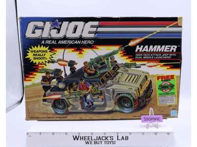 Hammer W/Box GI Joe 1989 Hasbro Vintage Action Figure Vehicle
