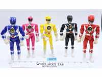 Lot of 5 Power Rangers 1994 8" Bandai Action Figures