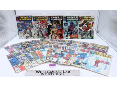 Lot of 30 Transformers Comic Books Marvel Comics 25th Anniv. 1980's