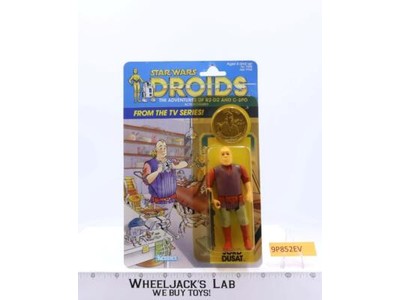 Jord Dusat W/Coin 12 Back Star Wars Droids 1985 Kenner Figure NEW SEALED MOSC