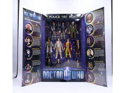 The Eleven Doctor's Figure Set Doctor Who BBC 2009 Underground Toys MISB SEALED
