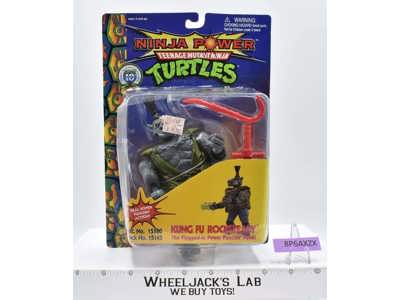 Kung Fu Rocksteady Teenage Mutant Ninja Turtle Ninja Power TMNT Playmates MOSC