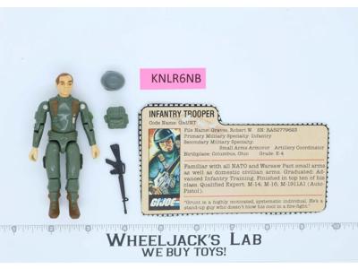 Grunt Straight Arms V1 100% Complete 1982 G.I. Joe Hasbro Vintage Action Figure