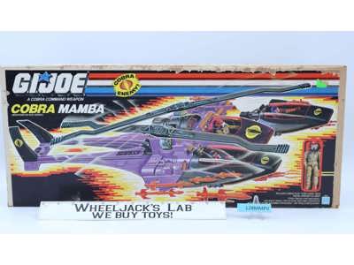 Cobra Mamba W/ Gyro-Viper & Box 100% Complete GI Joe 1987 Hasbro Vintage Vehicle