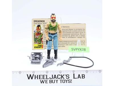 Ripper V1 100% Complete G.I. Joe 1985 Hasbro Vintage Action Figure