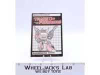 Inferno Action Figure Vintage Instruction Manual 1985 Hasbro G1 Transformers