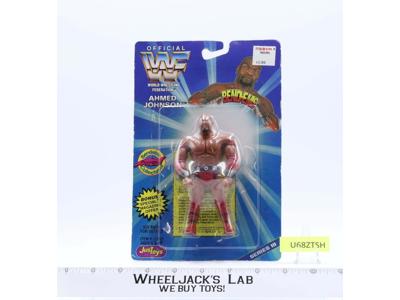 Ahmed Johnson Bend-Ems WWF 1997 Just Toys 4.5" NEW MOSC SEALED