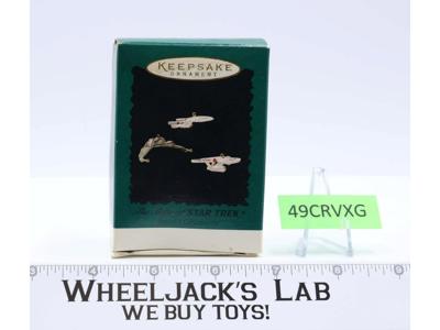 The Ships Of Star Trek Set of 3 Keepsake Ornament 1995 MIB Hallmark