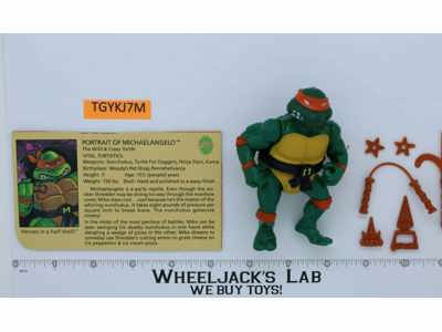Michaelangelo SOFT HEAD Complete Teenage Mutant Ninja Turtle 1988 Playmates