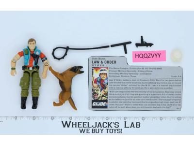 Law & Order V1 100% Complete G.I. Joe 1987 Hasbro Vintage Action Figure