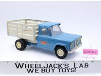 Blue Farm Stake Bed Dump Truck Pressed Steel 1960's Tonka Vintage Toy