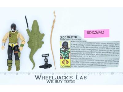 Croc Master V1 100% Complete G.I. Joe 1987 Hasbro Vintage Action Figure