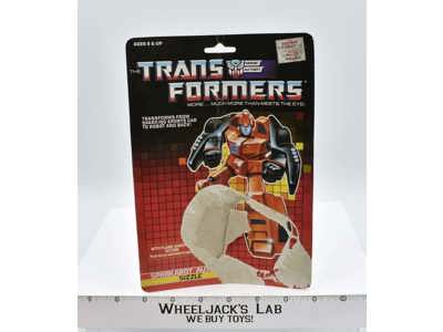 Sizzle Cardback 1988 Vintage Hasbro G1 Transformers Action Figure