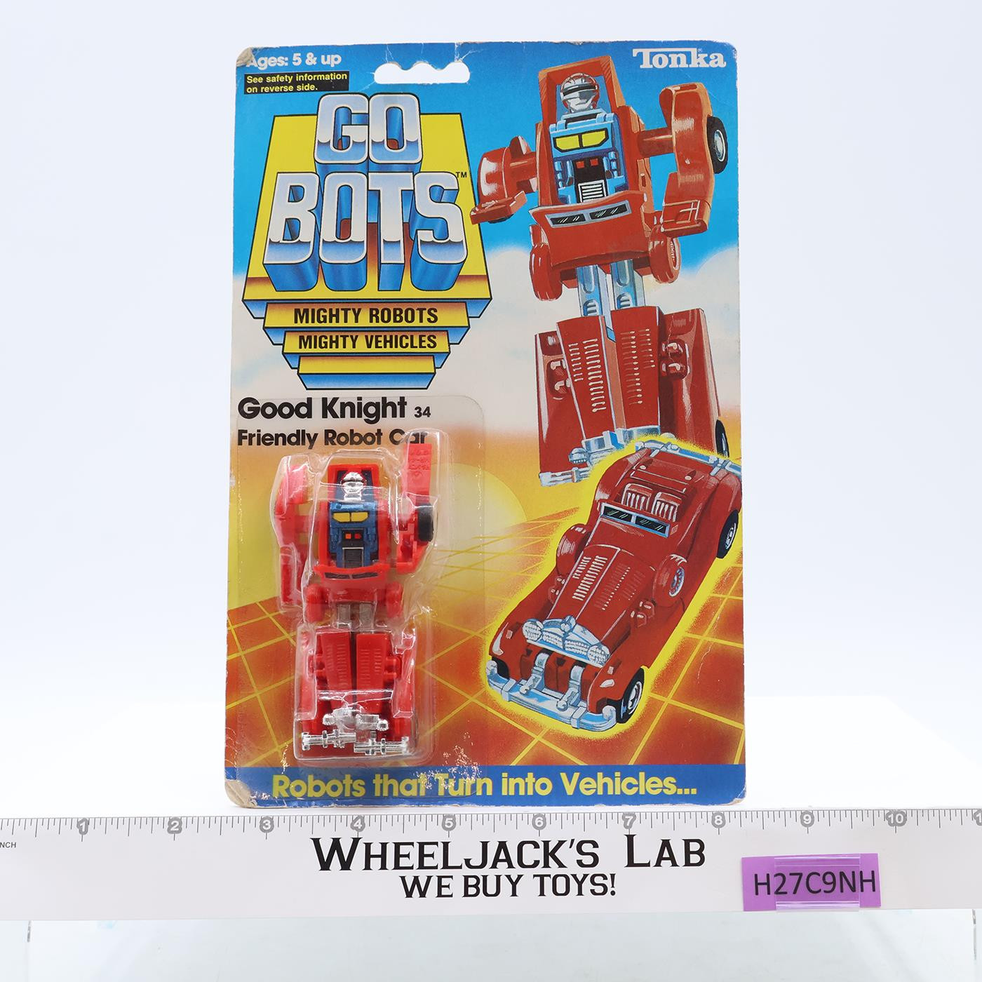 Good Knight Friendly Robot Car Gobots 1984 Tonka Action Figure NEW MOSC SEALED