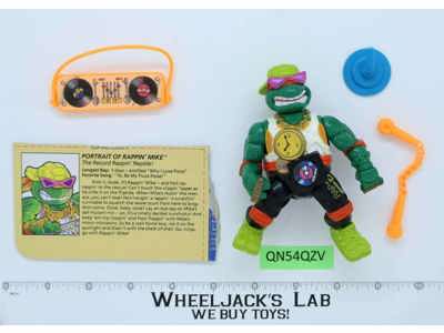 Rappin' Mike Teenage Mutant Ninja Turtles TMNT 1991 Vintage Playmates