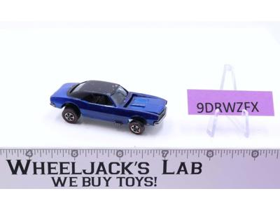Custom Camaro Blue Black Painted Roof 1968 Redline Hot Wheels Mattel Vintage RL