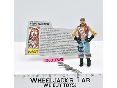 Monkeywrench V1 100% Complete G.I. Joe 1986 Hasbro Vintage Action Figure