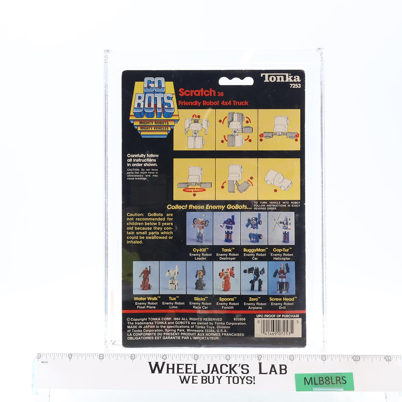 Scratch AFA GRADED 70 70/70/85 Gobots 1983 Tonka Action Figure NEW SEALED