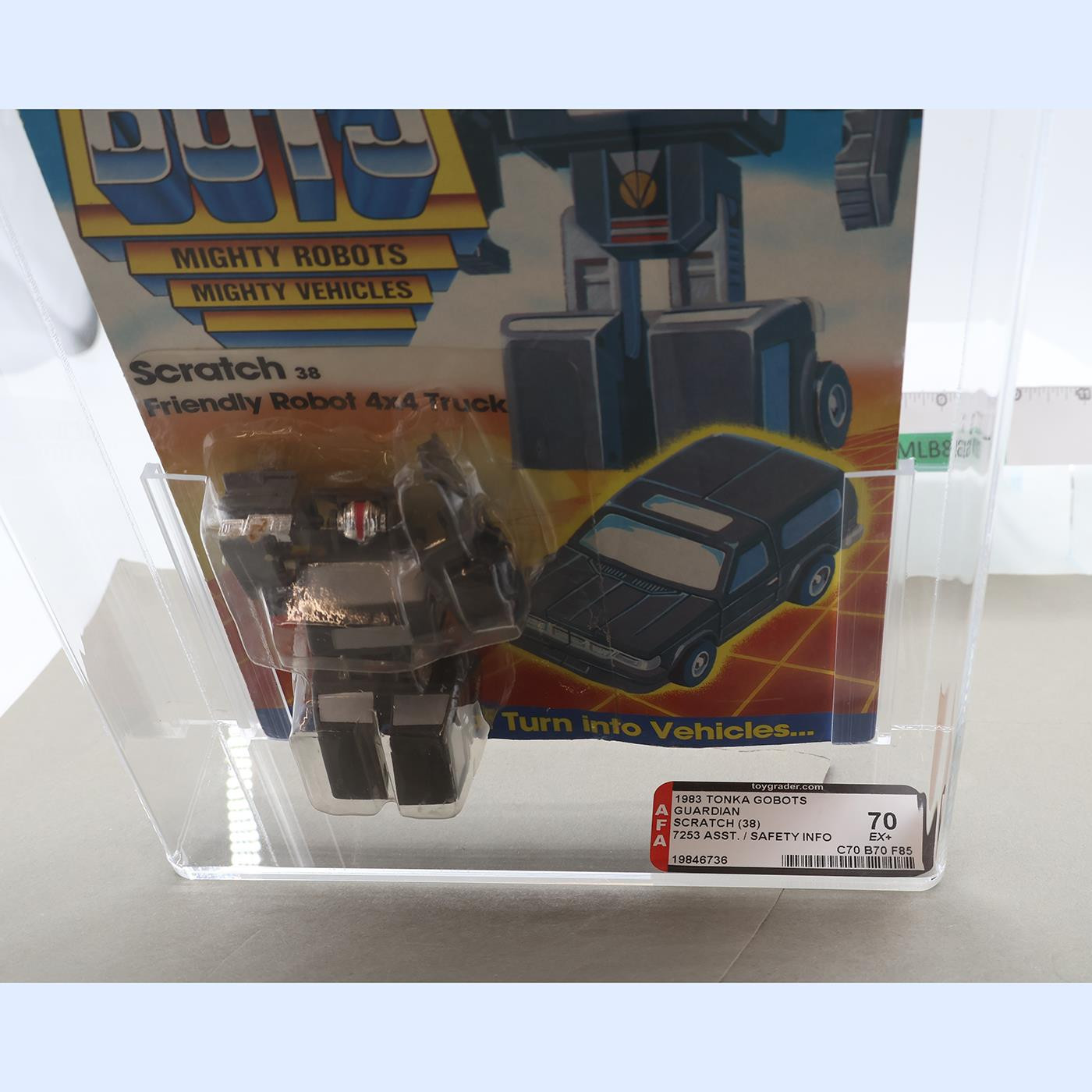 Scratch AFA GRADED 70 70/70/85 Gobots 1983 Tonka Action Figure NEW SEALED