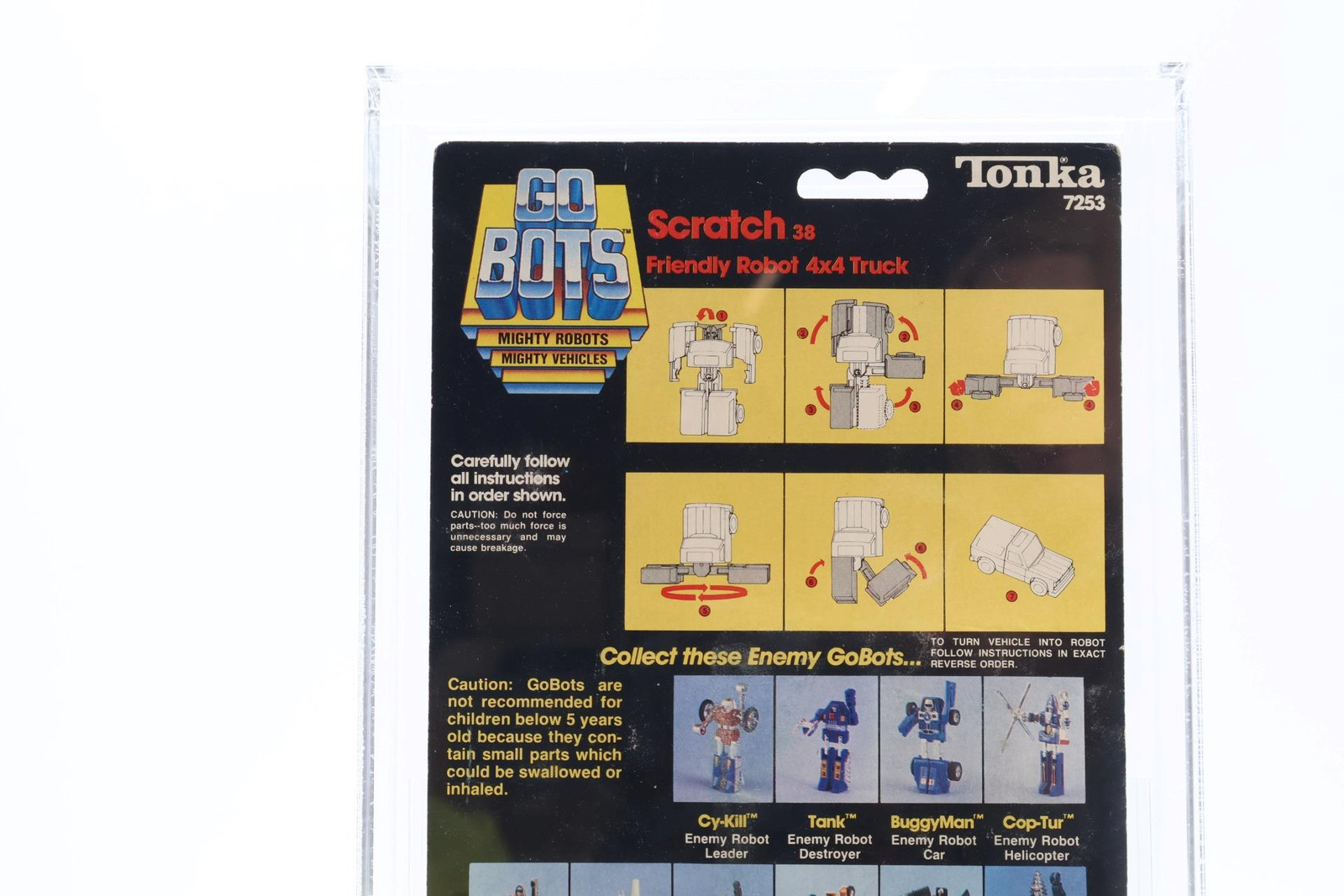Scratch AFA GRADED 70 70/70/85 Gobots 1983 Tonka Action Figure NEW SEALED
