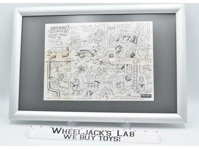 Teenage Mutant Ninja Turtles Secret Sewer Map #6 Playmates 1990 5624
